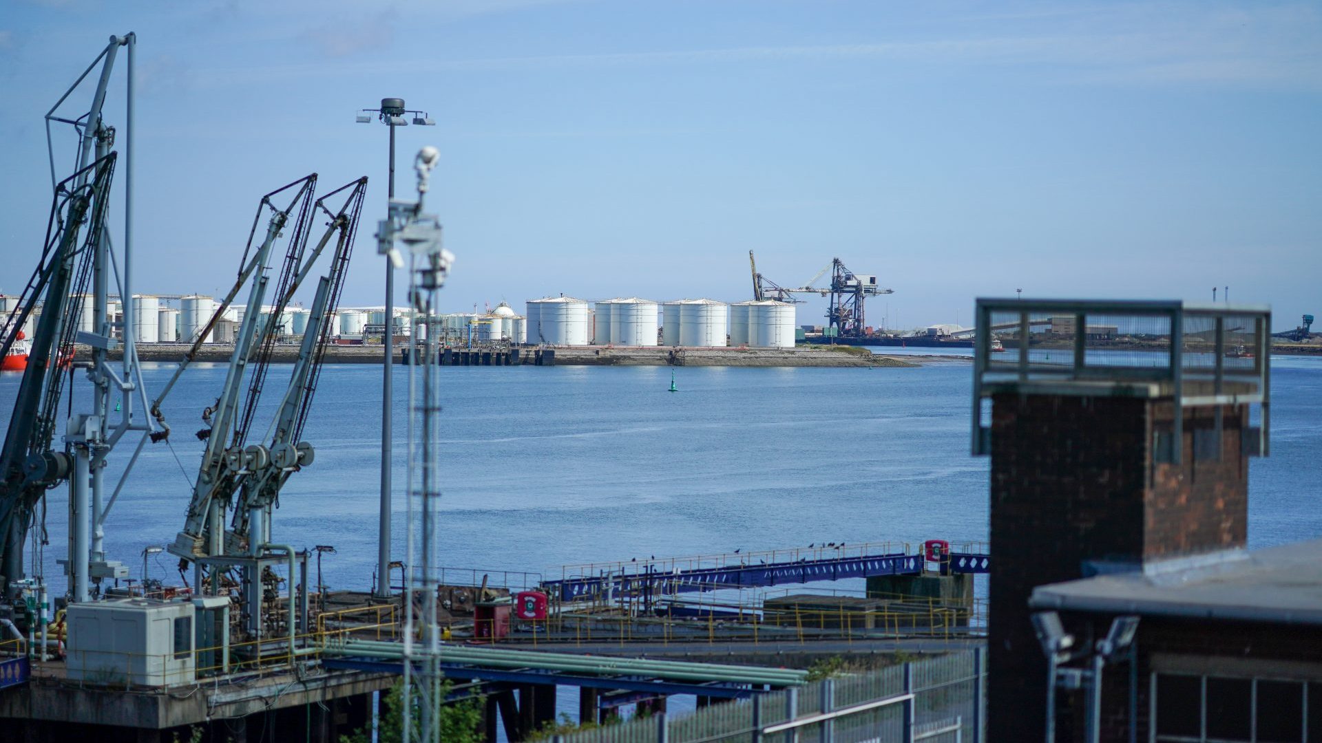 View of the River Tees as ground work continues at the Teesworks site, home to the Teesside Freeport in July 2022 (Photo by Ian Forsyth/Getty Images)