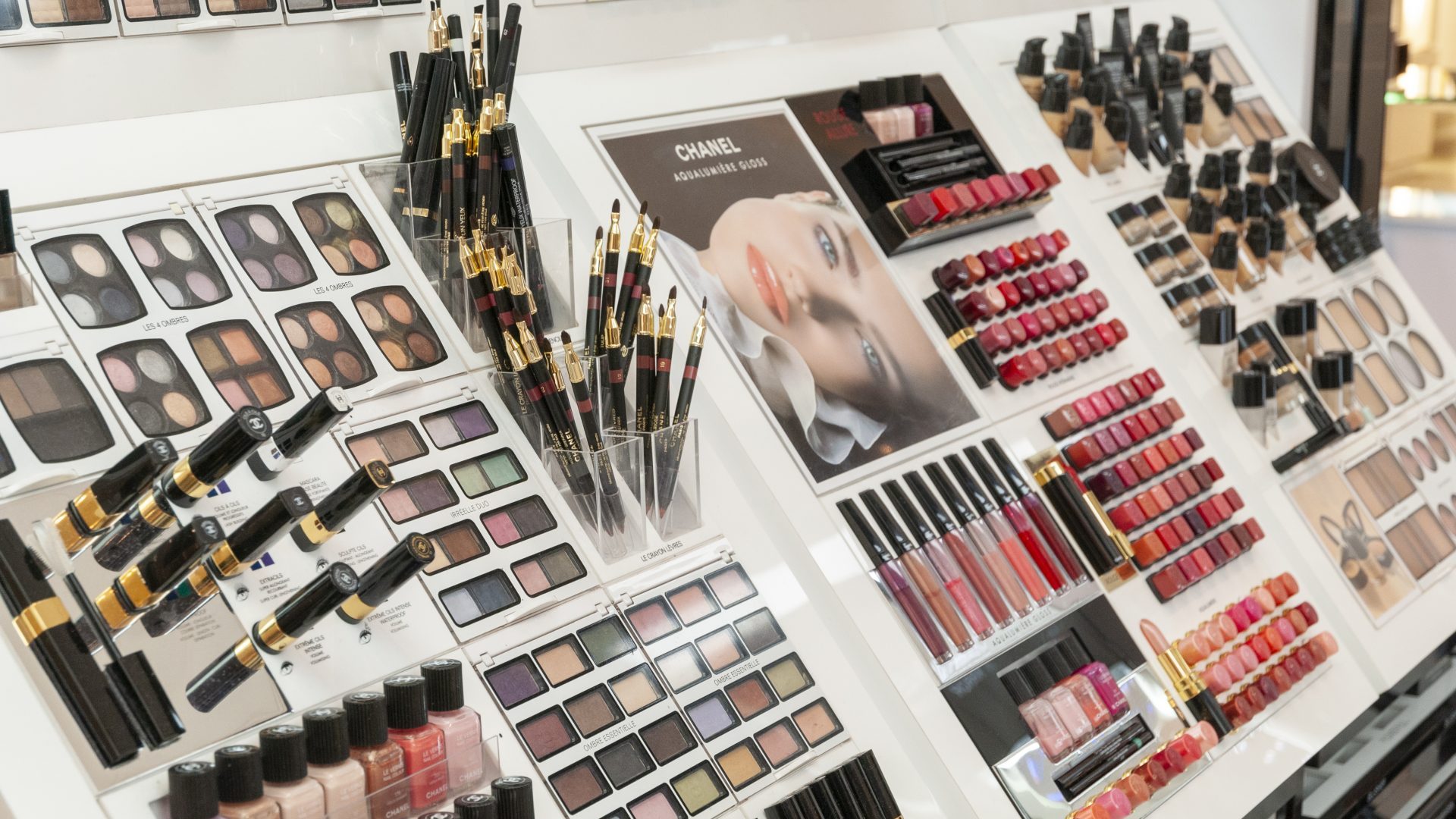 Chanel cosmetics counter in John Lewis, London, UK. Photo: Alex Segre/UCG/Universal Images Group via Getty Images