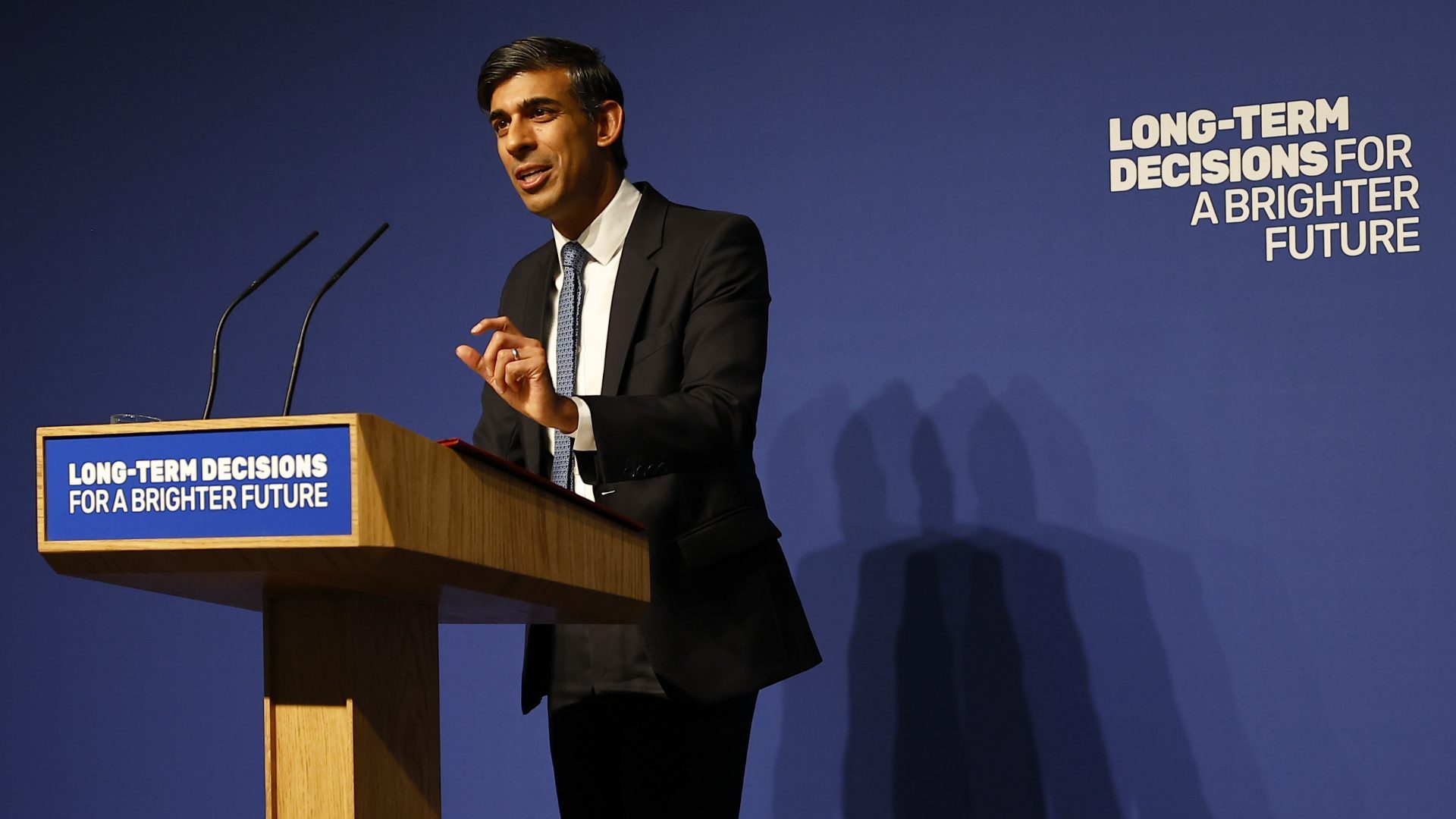  Rishi Sunak delivers a speech on AI at Royal Society. Photo: Peter Nicholls/Getty Images