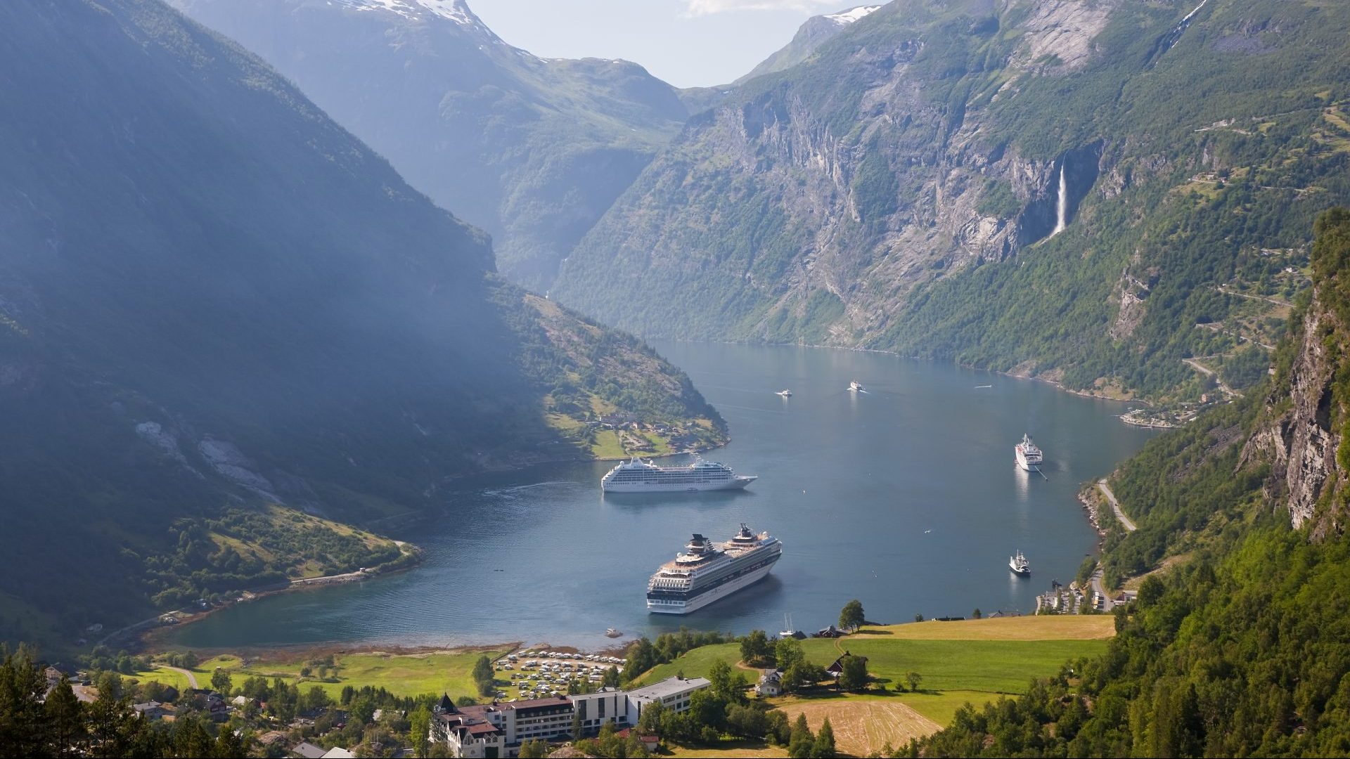Unesco world heritage site Geirangerfjord will no longer allow polluting vessels from 2026. Photo: Peter Adams/Getty