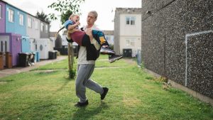 Lola Campbell and Harris Dickinson in British film-maker Charlotte Regan’s debut feature Scrapper. Photo: Picturehouse Entertainment/Chris Harris