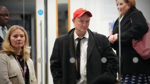 Dominic Cummings leaves after giving evidence at the Covid-19 inquiry. Photo: Carl Court/Getty Images