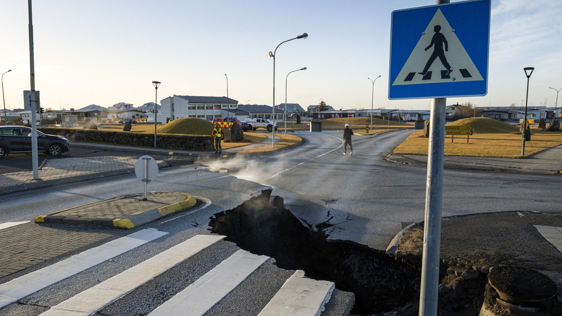 Grindavík has been turned into a ghost town amid fears of a volcanic eruption. Photo: Kjartan Torbjoernsson