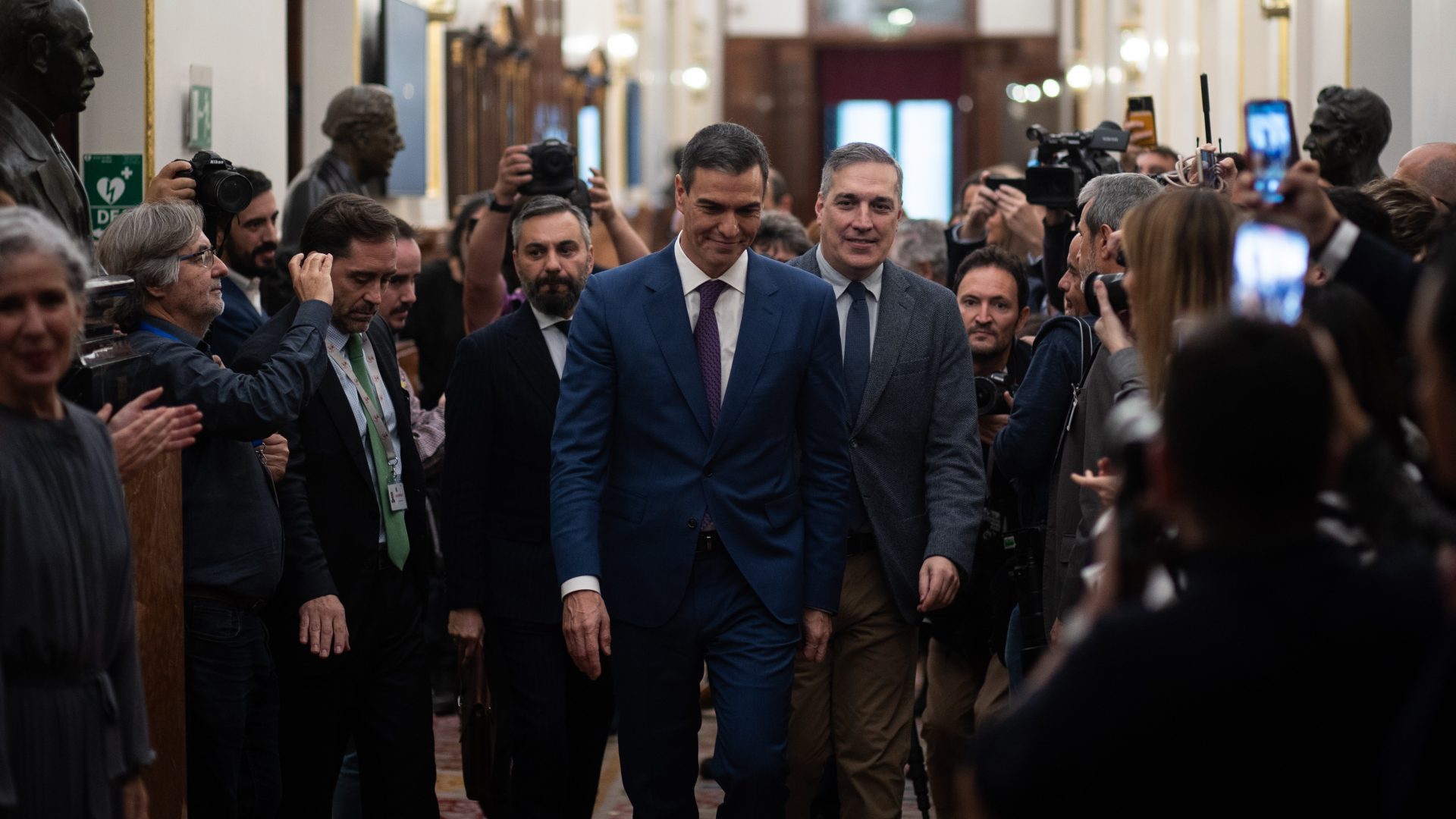 The newly appointed President of the Government, Pedro Sanchez. Photo: Alejandro Martinez Velez/Europa Press via Getty Images