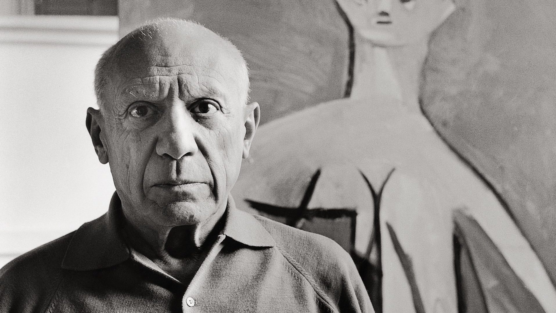 Pablo Picasso in his mansion in Cannes, 1957. Photo: Imagno