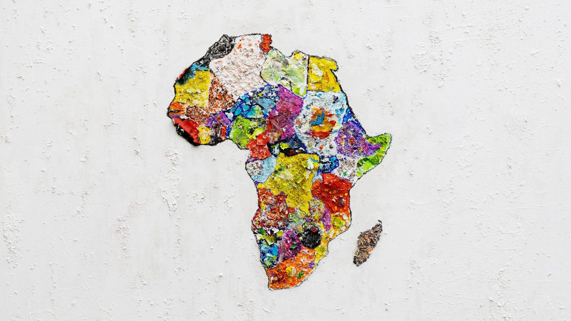 Africa Is Not A Country, by the British Nigerian artist Lanre Olagoke. Picture: Lanre Olagoke
