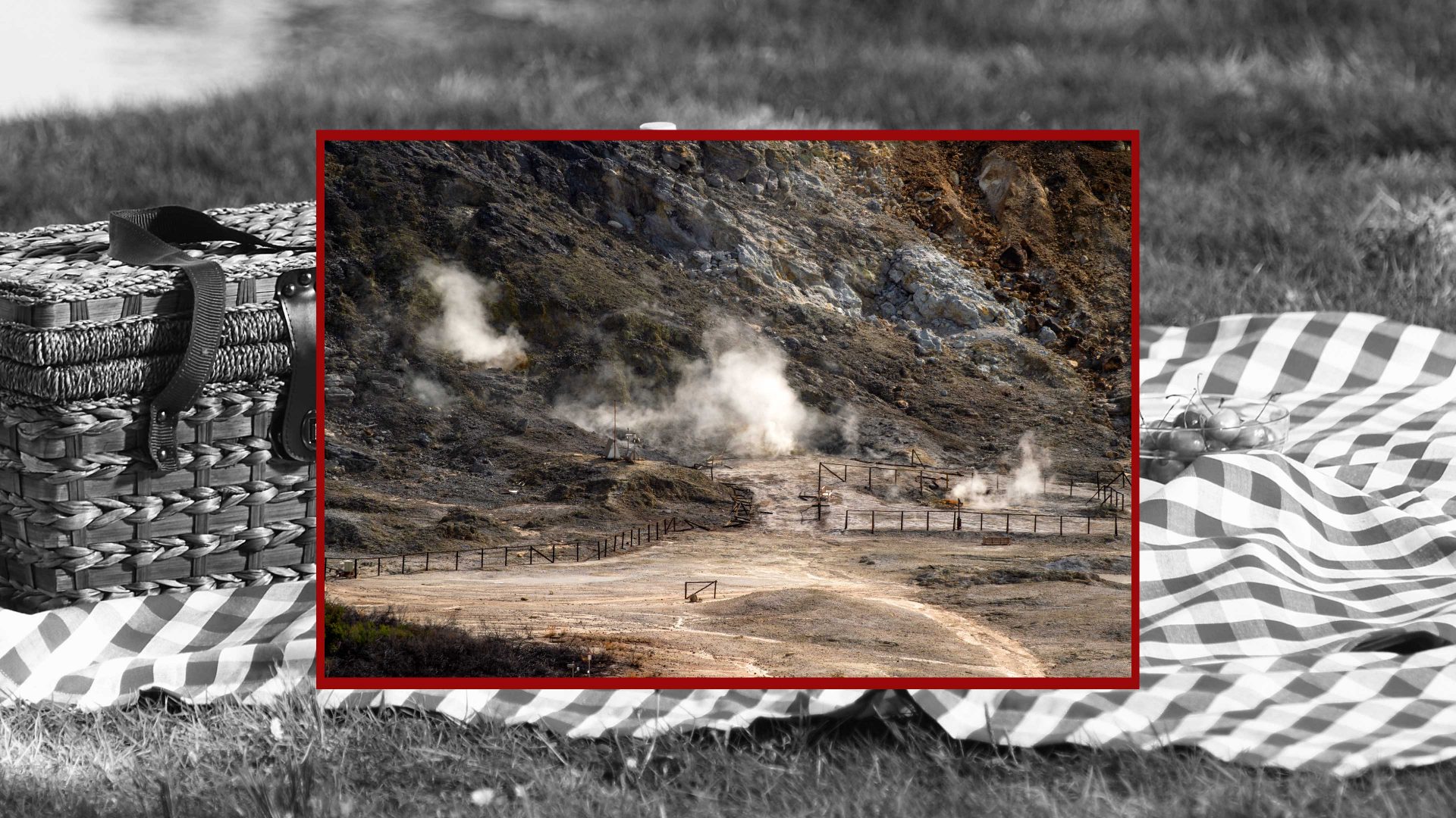 The general view of the fumaroles in the Solfatara area of Campi Flegrei. Photo: Ivan Romano/Getty Images 