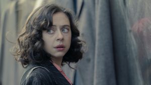 Bel Powley as Miep Gies in A Small Light. Photo: National Geographic for Disney/Dusan Martincek