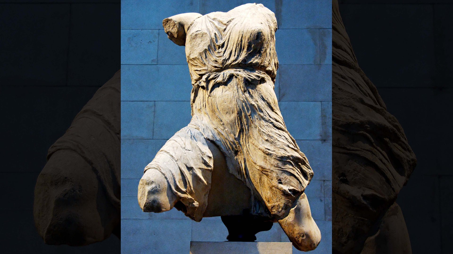 Torso of Iris, winged messenger god, one of the Parthenon sculptures currently in the British Museum. Photos: VCG Wilson/ Corbis/Getty
