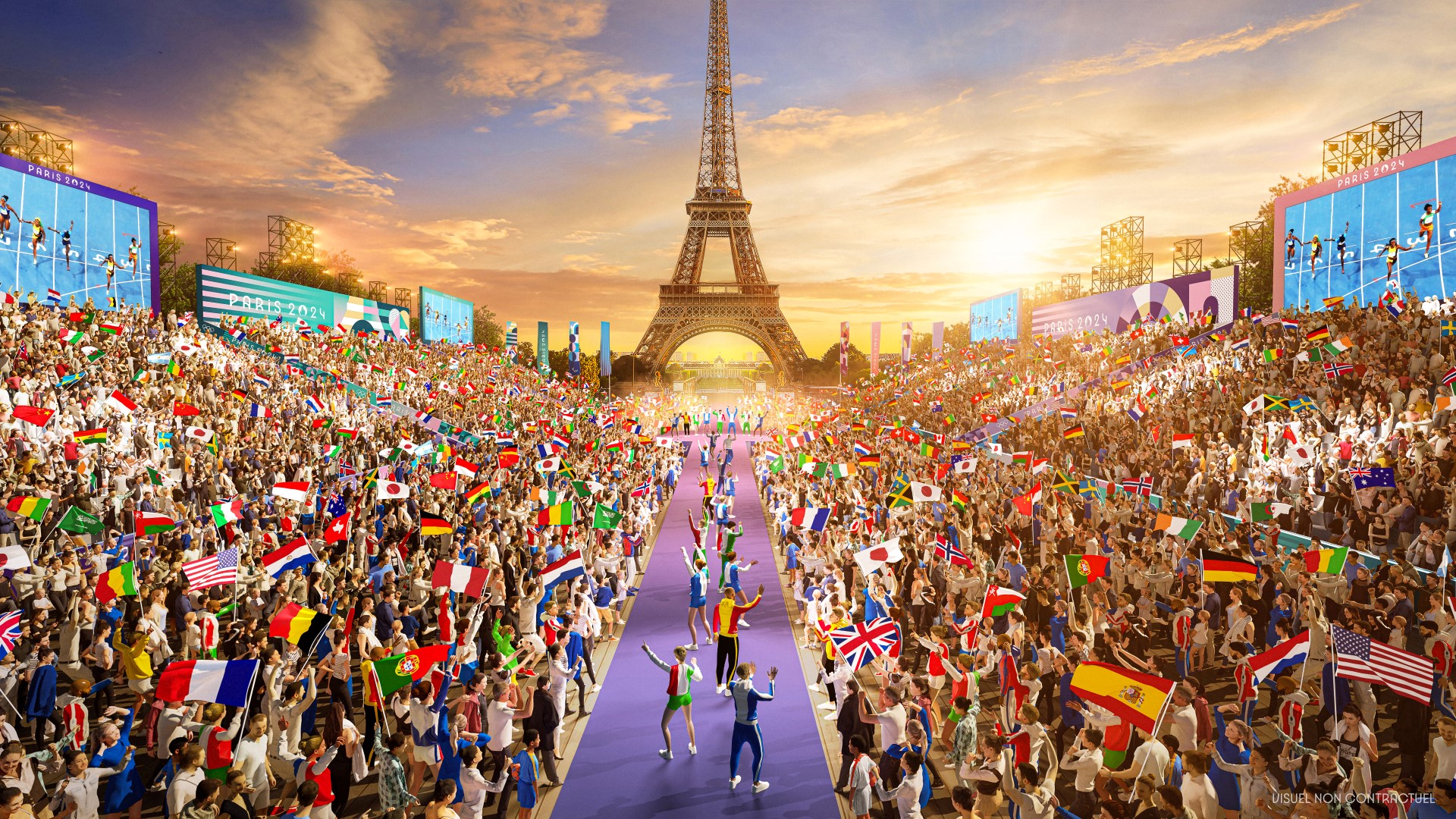 For the first time in the history of the Summer Games, medal-winners will be invited to mingle with fans, in the Champions Park set up in the Trocadéro. Photo: Paris 2024/Florian Hulleu