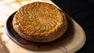 Cyril Lignac’s galette des rois. Image: Geraldine Martens