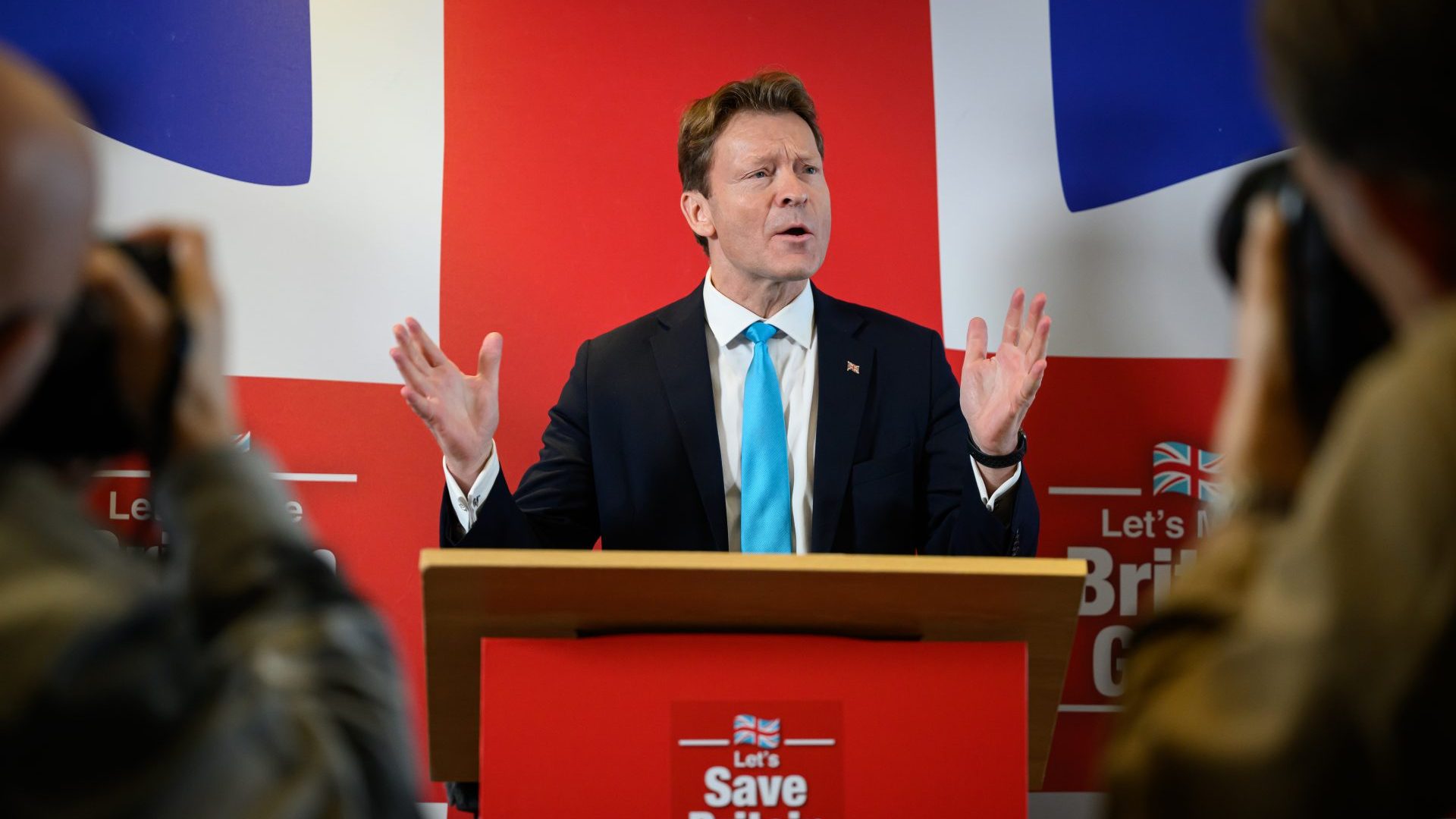 Richard Tice unveiled Reform's plans for 2024. Photo: Leon Neal/Getty Images 