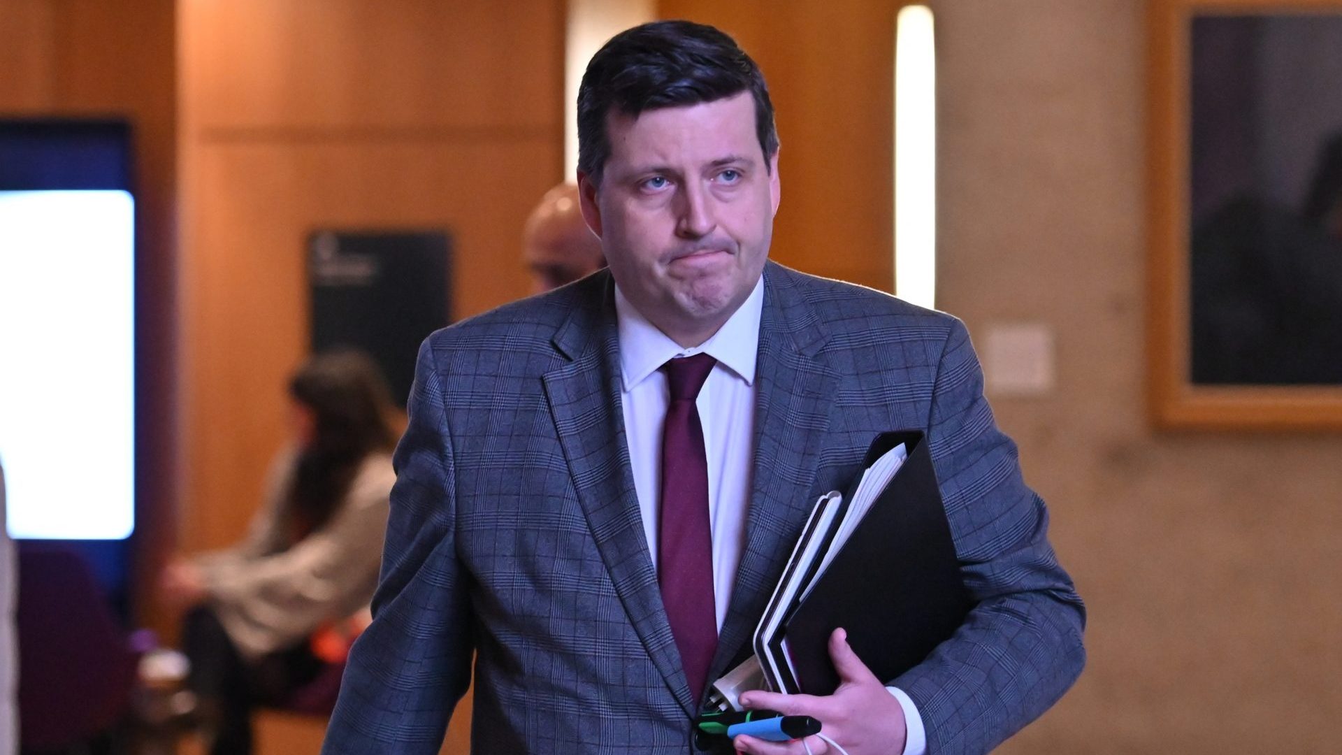 Independence minister Jamie Hepburn in the Scottish Parliament (Photo by Ken Jack/Getty Images)