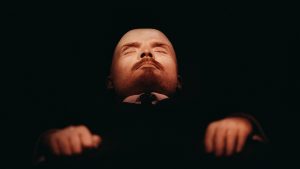 Vladimir Lenin’s embalmed body in Red Square following his death in January 1924. Photo: Georges DeKeerle/Sygma/Getty