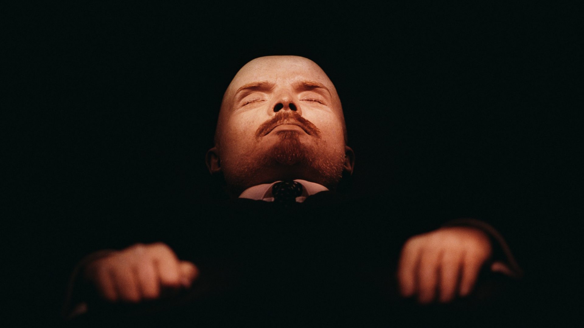 Vladimir Lenin’s embalmed body in Red Square following his death in January 1924. Photo: Georges DeKeerle/Sygma/Getty