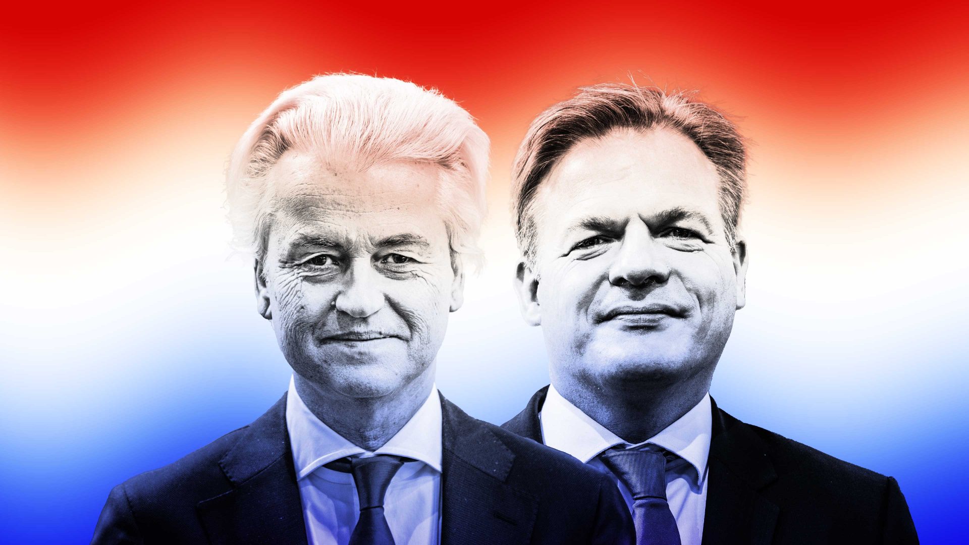 PVV leader Geert Wilders & Pieter Omtzigt of CDA. Photo@ TNE/Getty