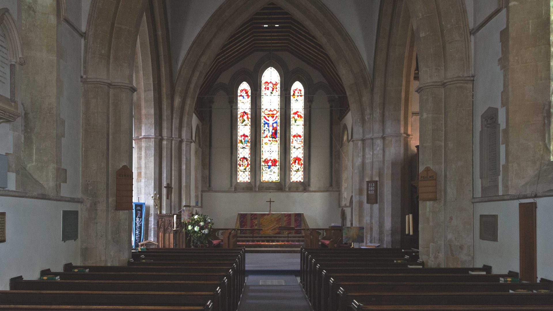 Early English architecture from the 13th century inside the church at Potterne, Wiltshire (Photo: Geography Photos/Education Images/Universal Images Group via Getty Images)