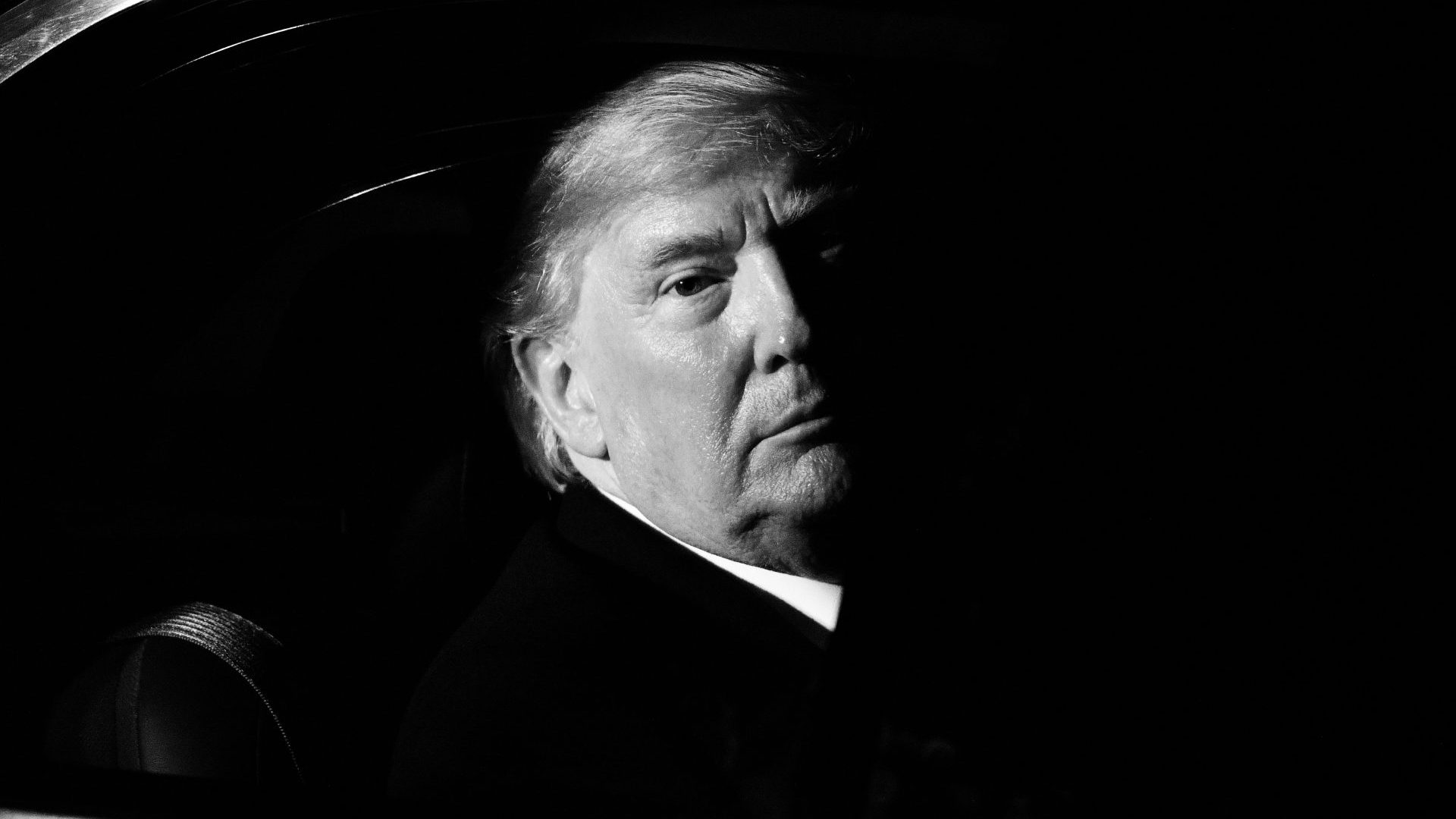 Donald Trump leaves Downing Street after a reception in 2019. Photo: Leon Neal/Getty Images