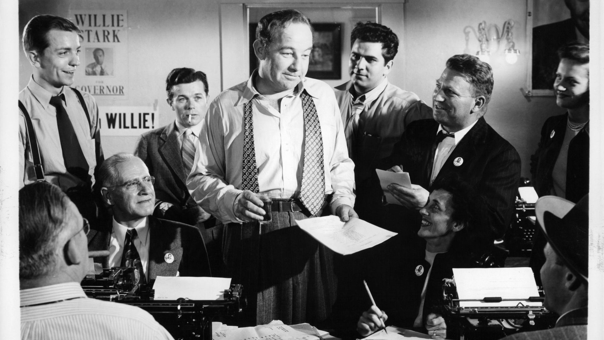 Broderick Crawford as Willie Stark in Robert Rossen’s All the King’s Men