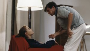 Judith Godrèche with director, screenwriter and writer Benoît Jacquot on the set of La Desenchantee (Photo by Yves Forestier/Sygma via Getty Images)