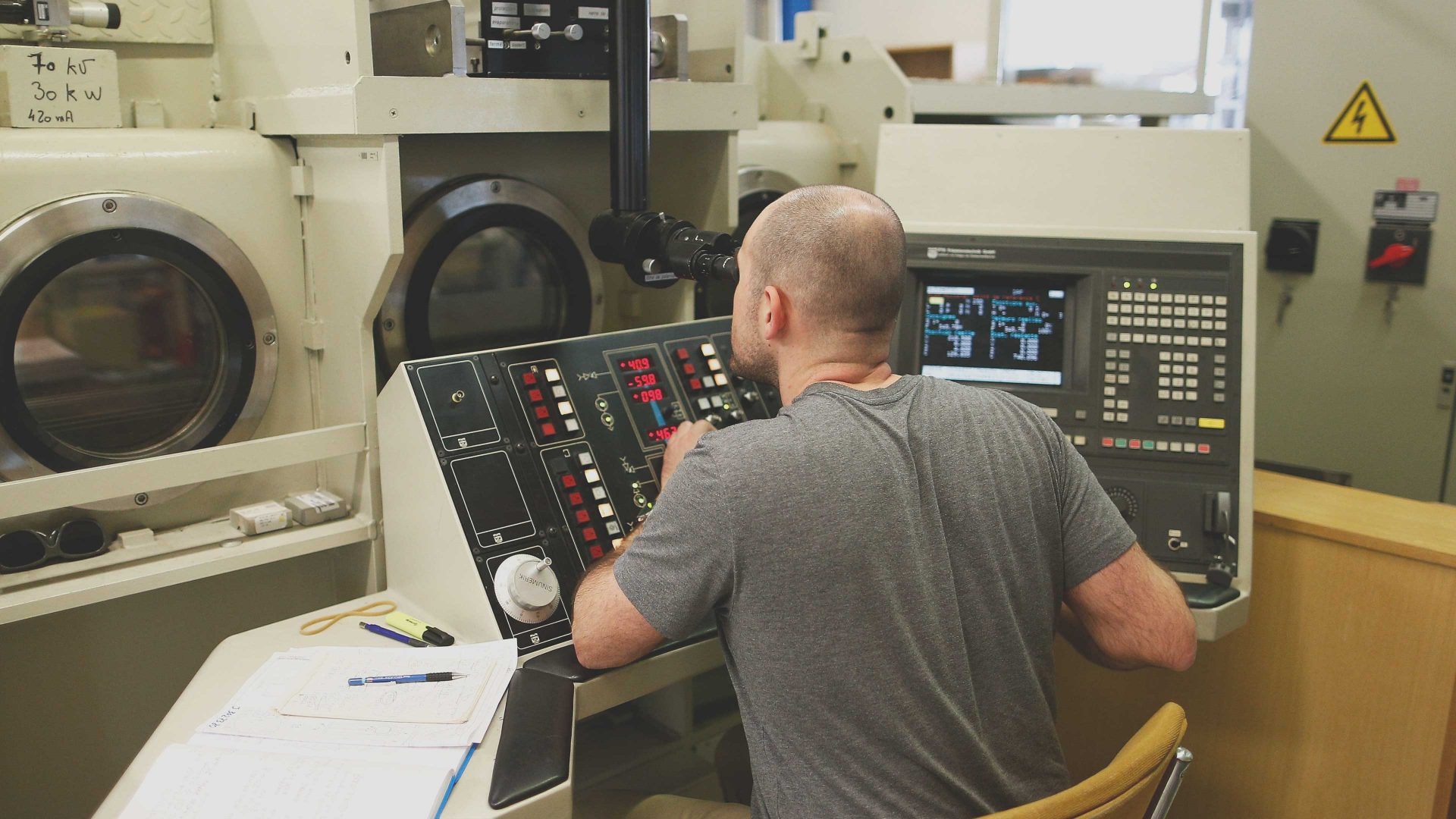 Behind the scenes at Cern. Photo: Dean Mouhtaropoulos/Getty