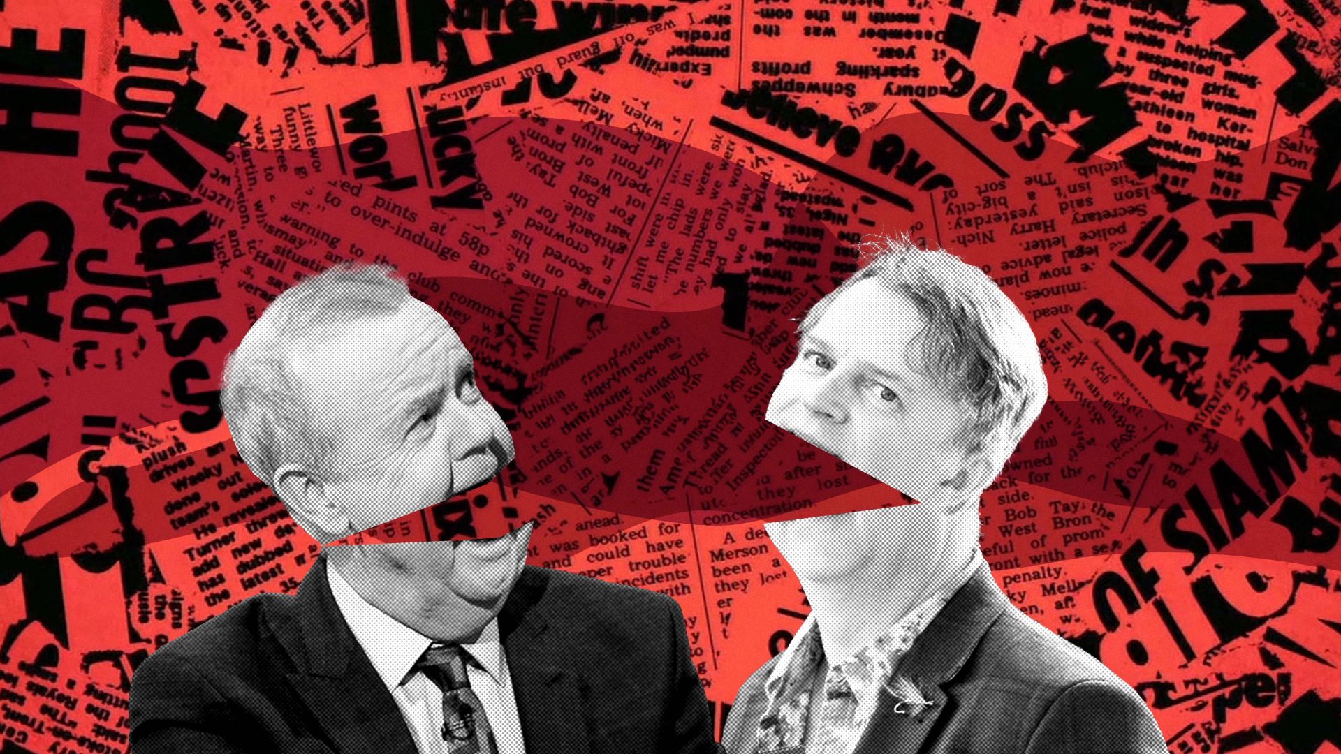 Ian Hislop, editor of Private Eye, and comedian Paul Merton, longtime regulars on Have I Got News for You. Image: TNE