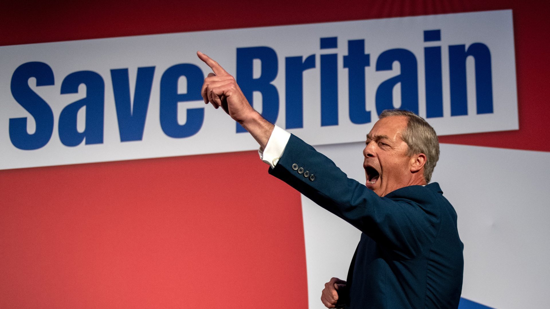 Nigel Farage, speaks at the Reform Party annual conference in 2023 (Photo by Chris J Ratcliffe/Getty Images)