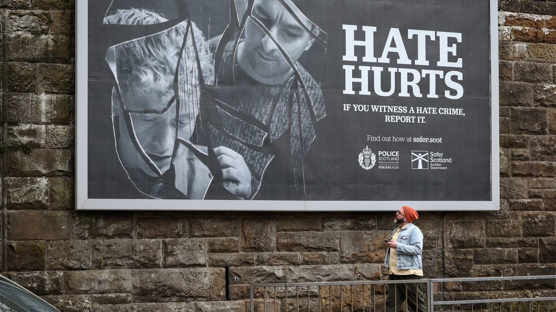 Last week Police Scotland received around 8,000 reports of alleged hate crime under the new law. Photo: Jeff J Mitchell/Getty