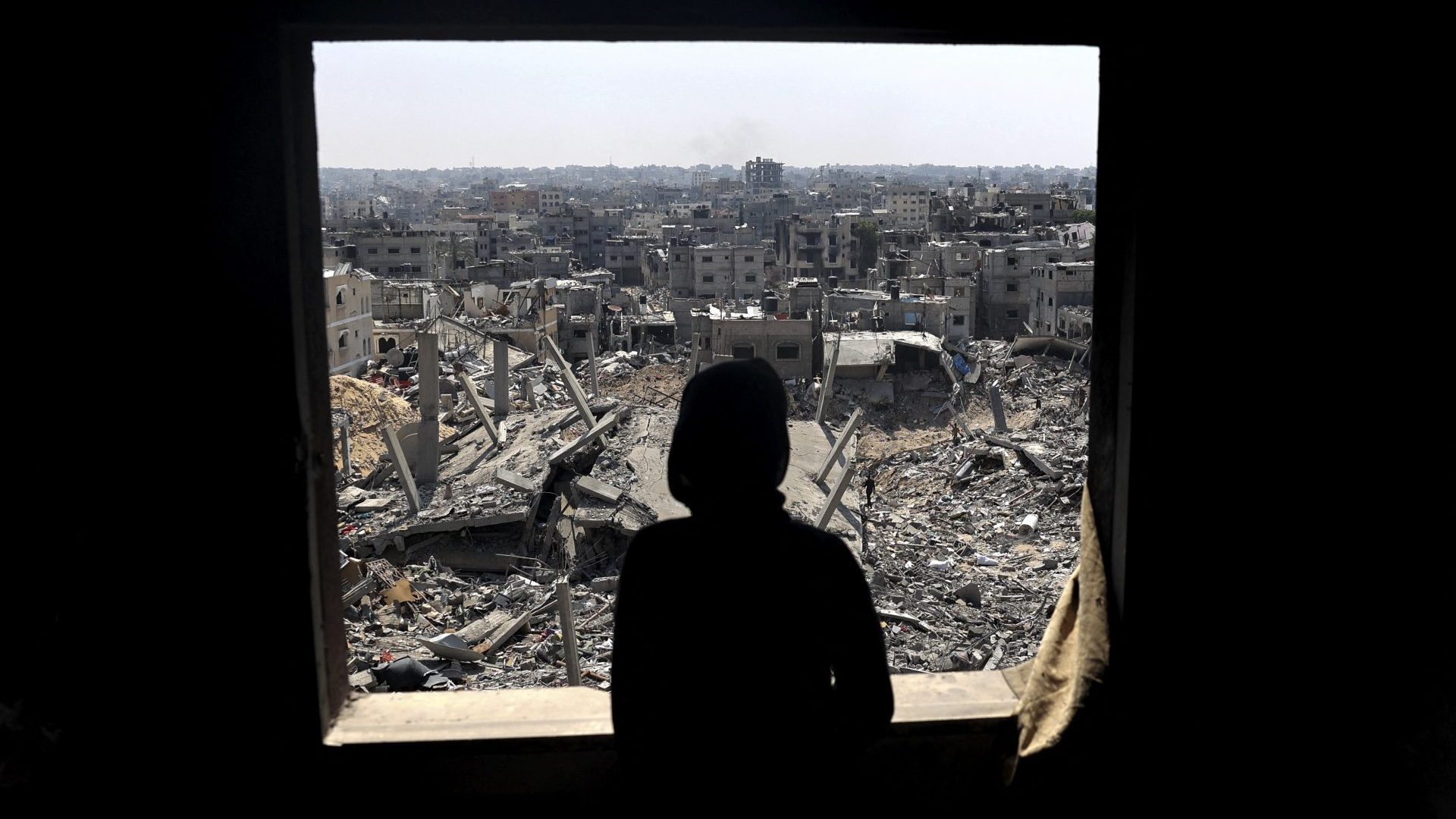 Buildings in Khan Yunis, Gaza, destroyed during Israeli bombardment. Photo: AFP/Getty