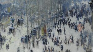 Monet’s Boulevard des Capucines. Images: Musée d’Orsay RMN-Grand Palais