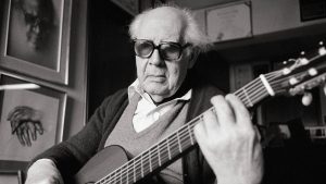 Spanish classical guitarist Andrés Segovia, c1985. Photo: Paco Junquera/
Cover/Getty