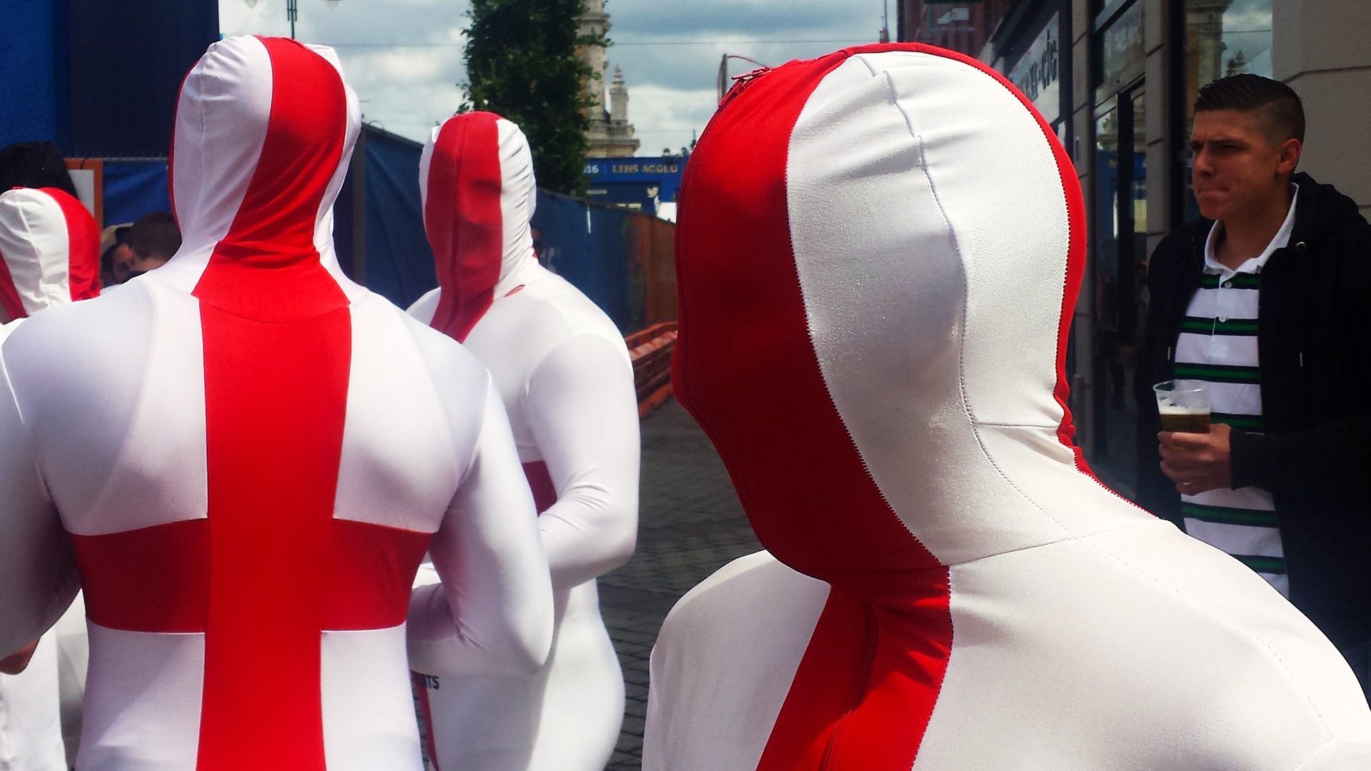England fans at Euro 2016 in Lens, France. Photo: Stuart Roy Clarke