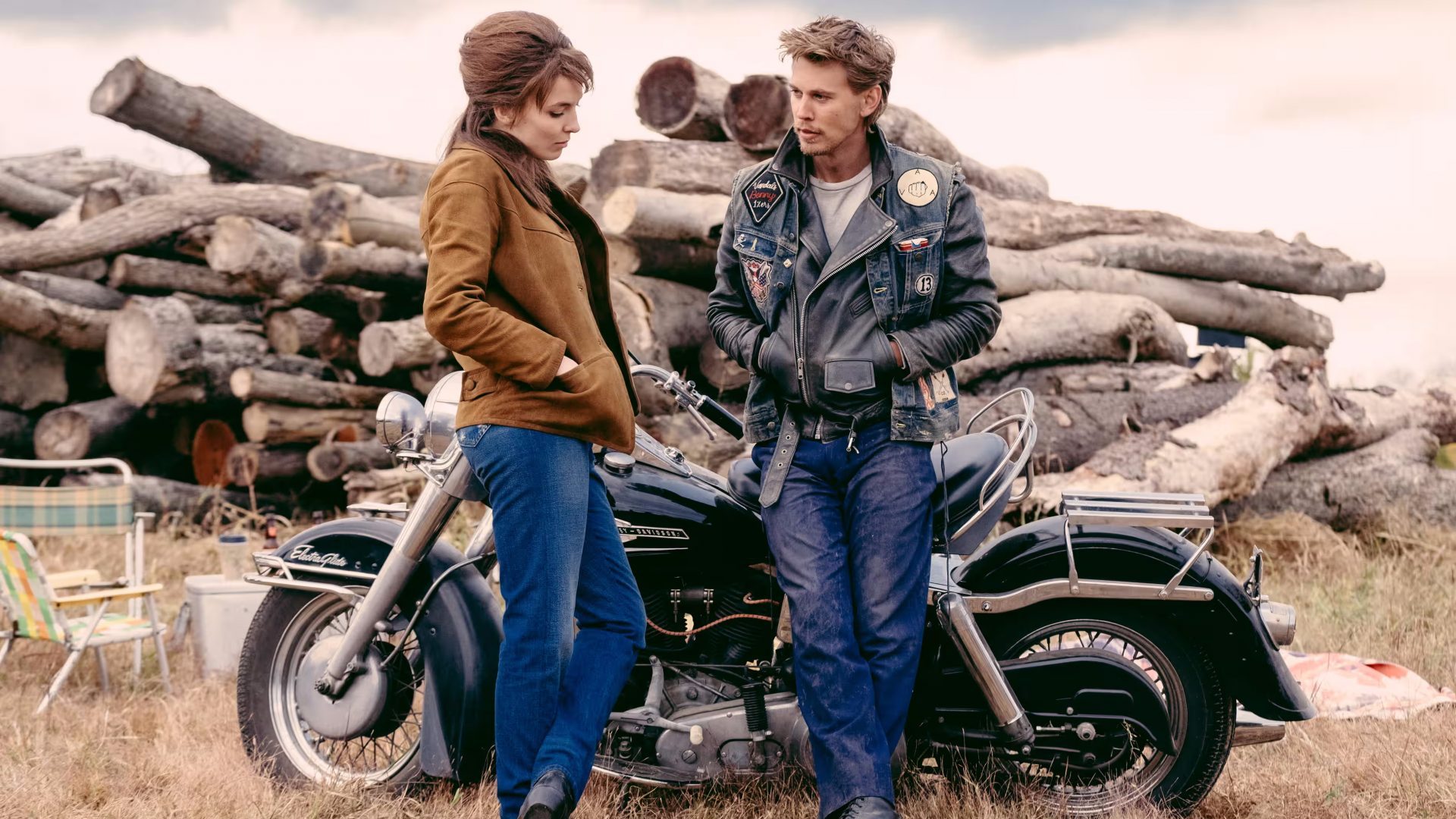 Jodie Comer and Austin Butler in The Bikeriders. Photo: Focus Features