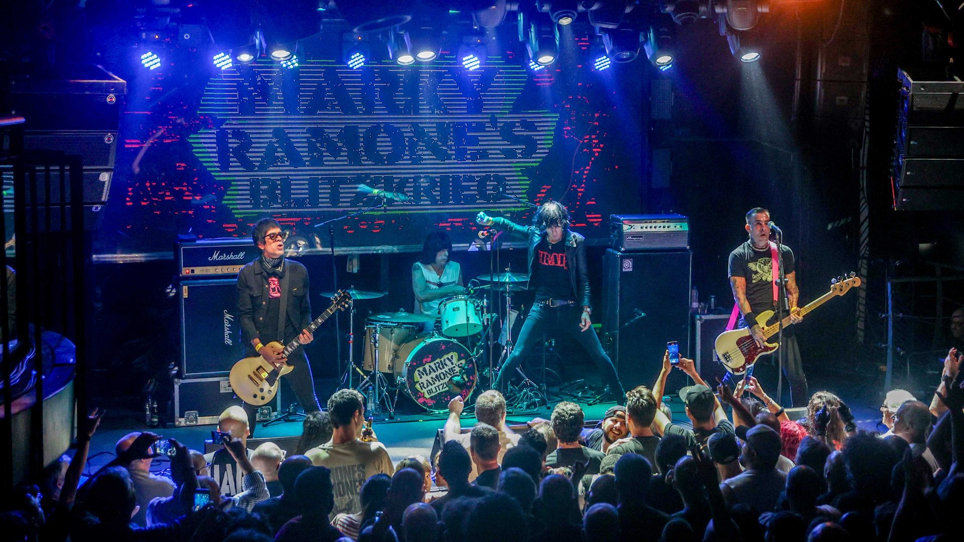 Drummer Marky Ramone during a performance with the band Anti-Idols, at Sala Chango. Photo: Ricardo Rubio/Europa Press via Getty Images