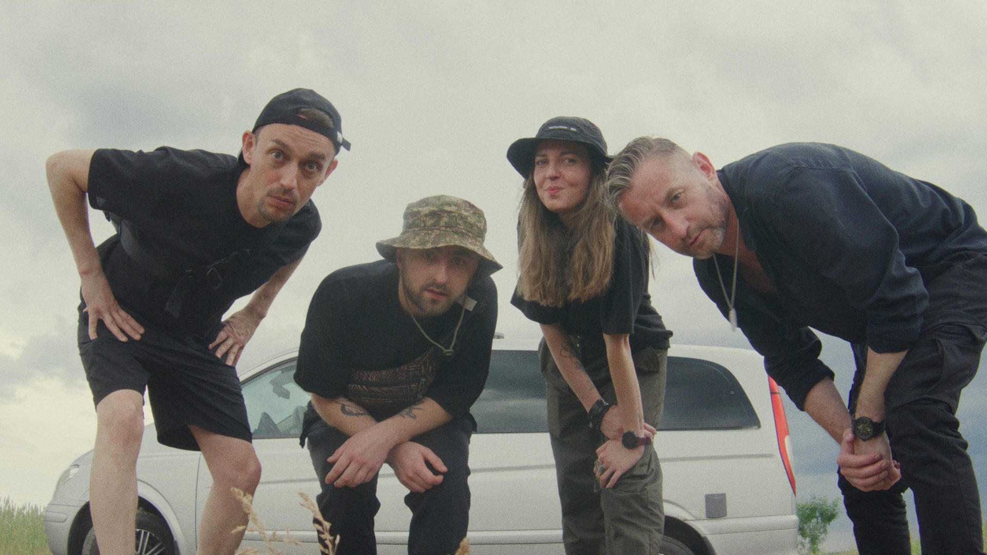 The Radio Khartia team. L-R: Yevhen Turchynov, Dmytro Tretyak, Alla Koshlyak, and Serhiy Zhadan. Photo: DENYS FESENKO