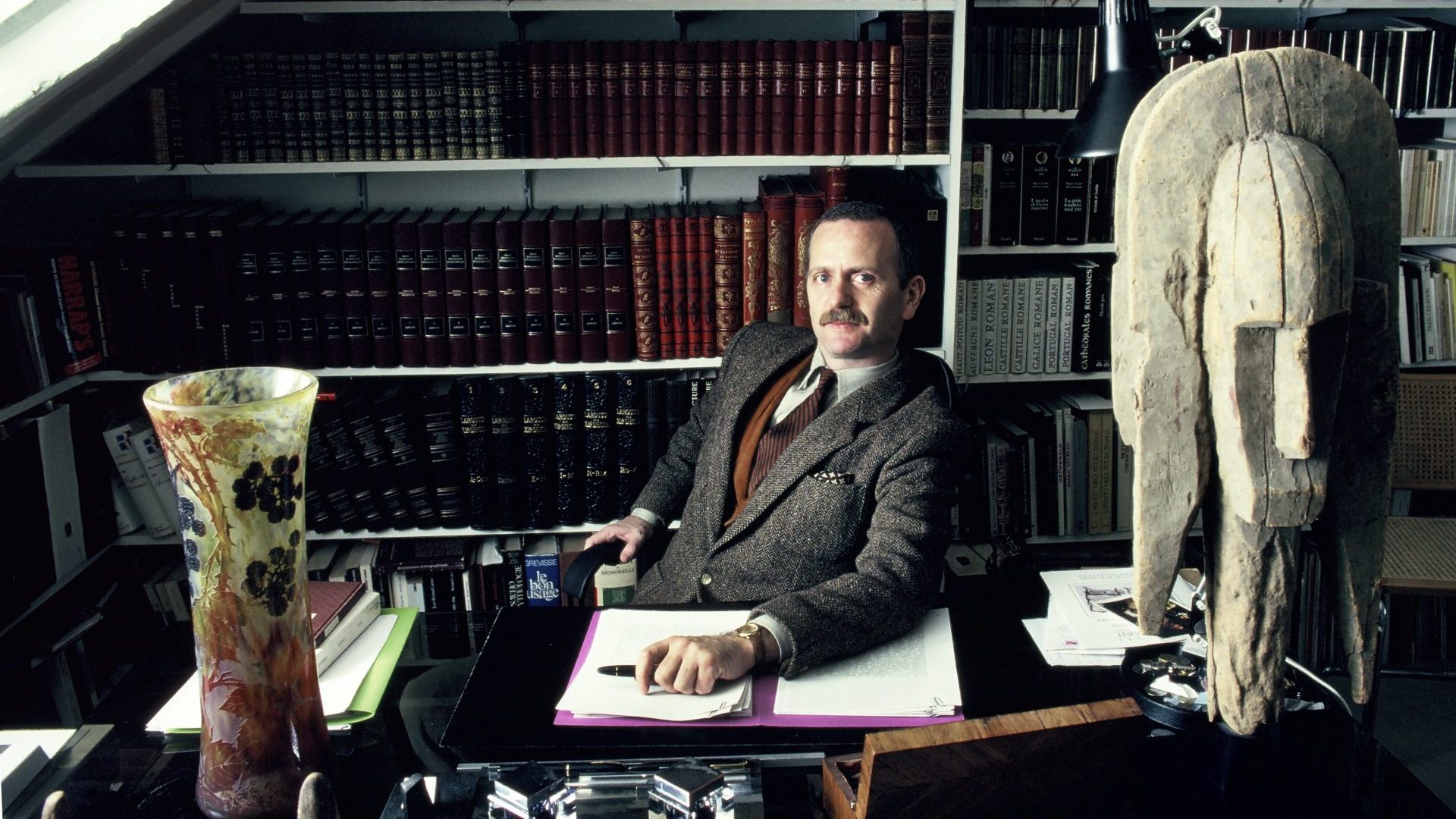French writer Renaud Camus session portrait on December 6, 1989 in Paris. Photo: Ulf ANDERSEN/Gamma-Rapho via Getty Images