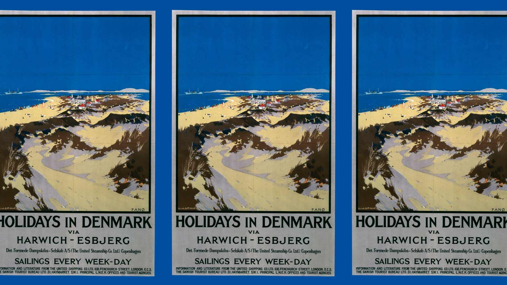 Image: Fanø, railway poster, 1923-1947