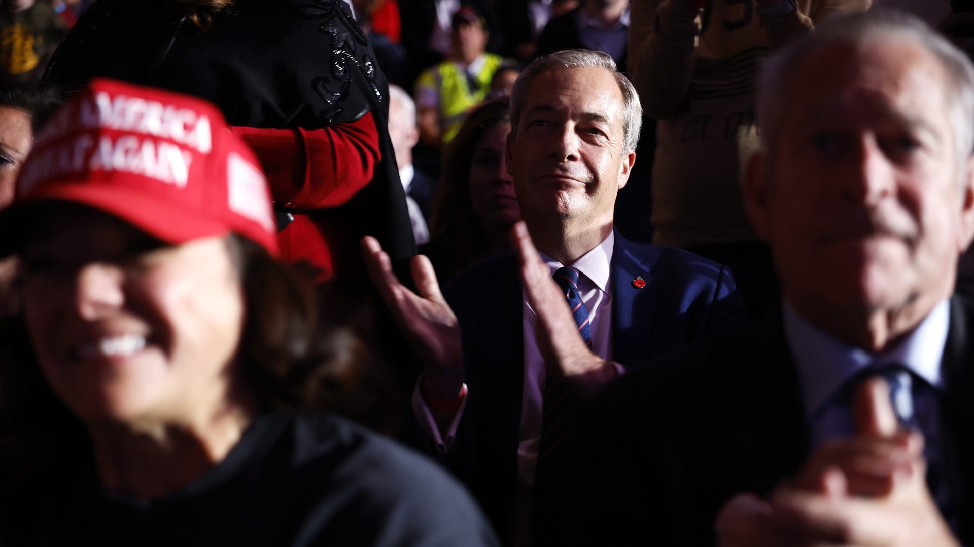 Nigel Farage attends a Donald Trump rally in Reading, Pennsylvania. Photo: Chip Somodevilla/Getty Images