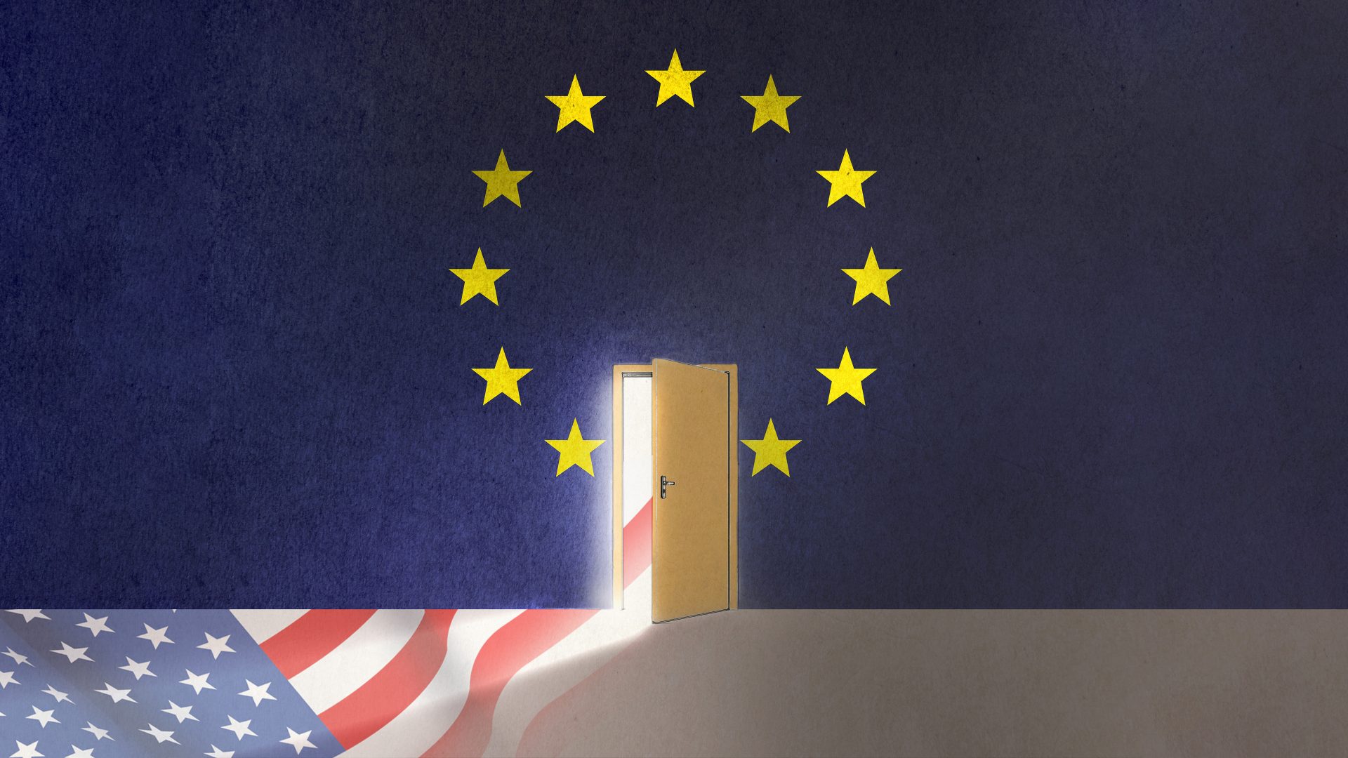 Trump’s erratic door slamming opens many opportunities for Europe. Image: The New European