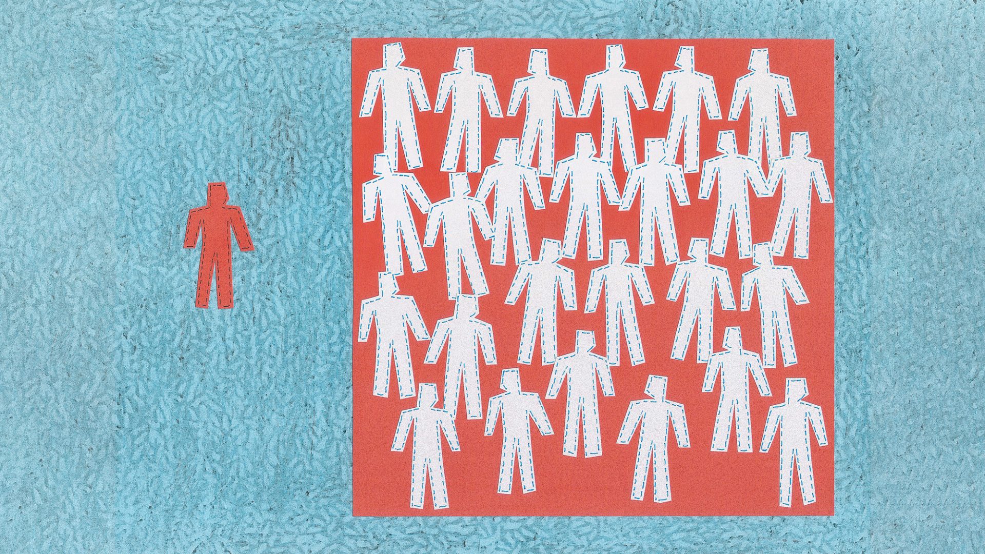 "Non-white Britons find themselves being pushed down a decidedly steep and slippery slope." Image: The New European
