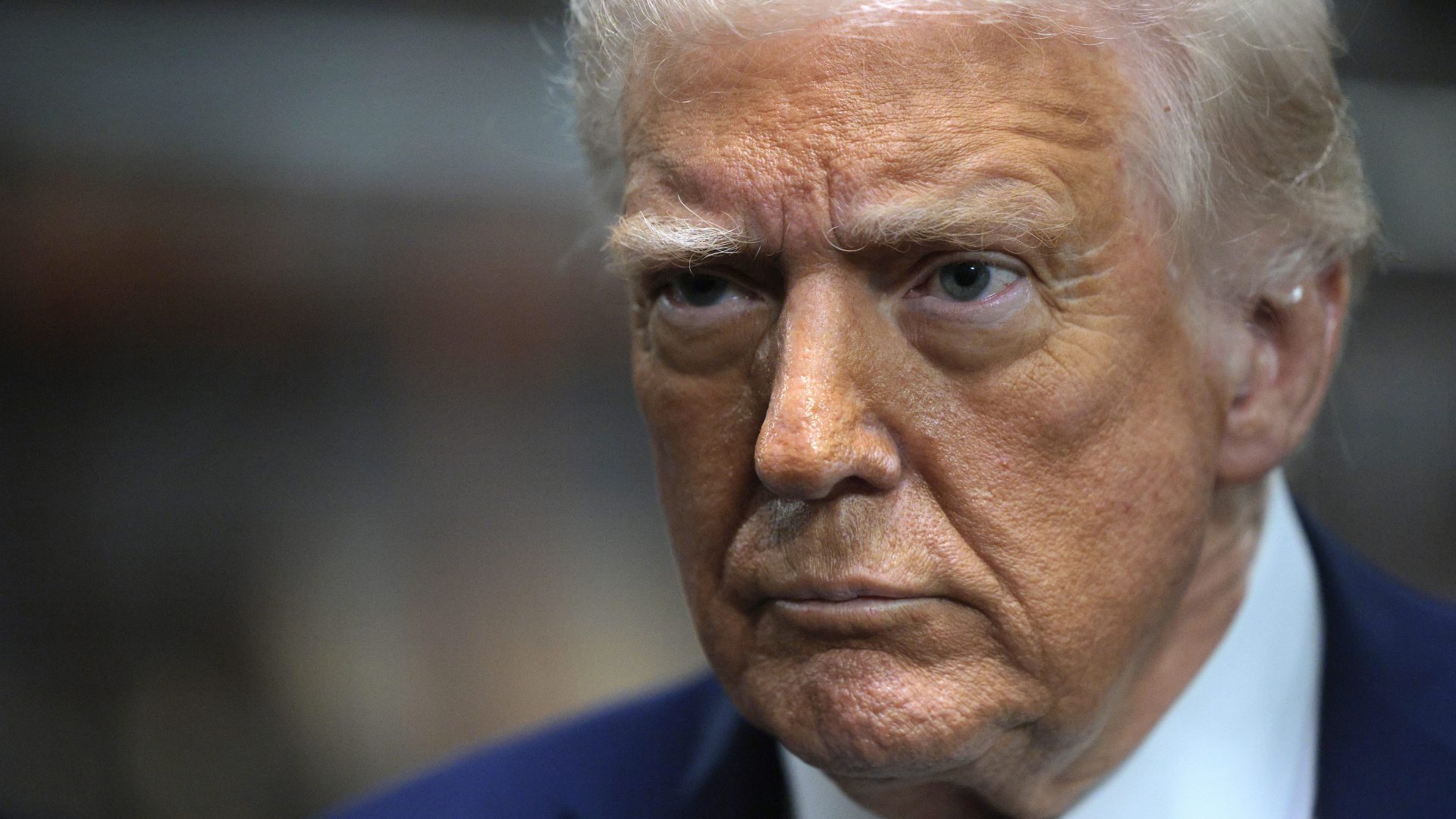 Donald Trump speaks to the media during a guided tour of the John F. Kennedy Center for the Performing Arts. Photo: Chip Somodevilla/Getty Images