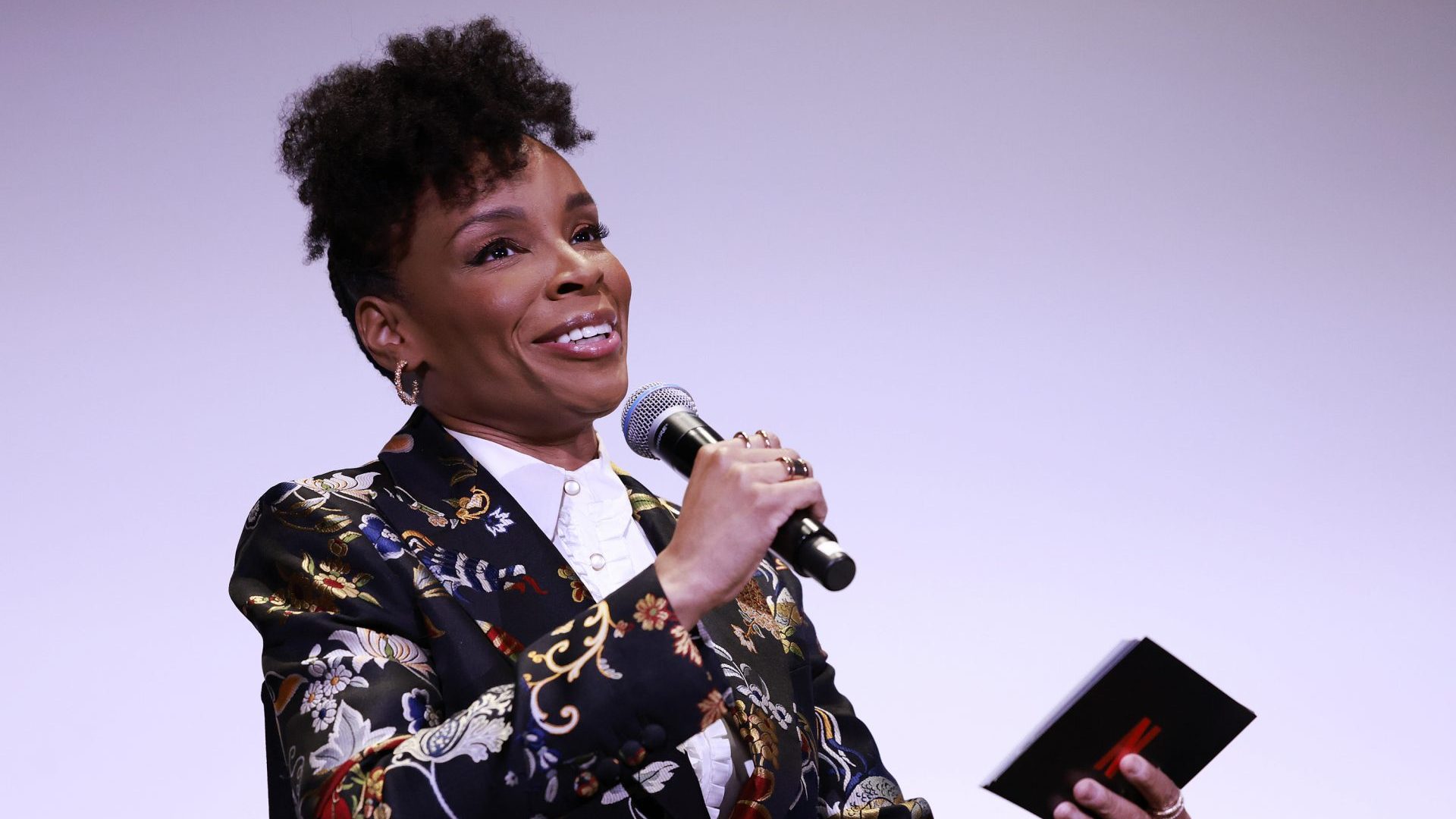 US comedian Amber Ruffin. Photo: Jason Mendez/Getty Images for Netflix