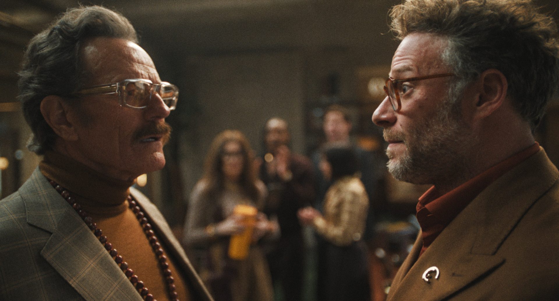 Bryan Cranston and Seth Rogen in The Studio. Photo: Apple TV+.
