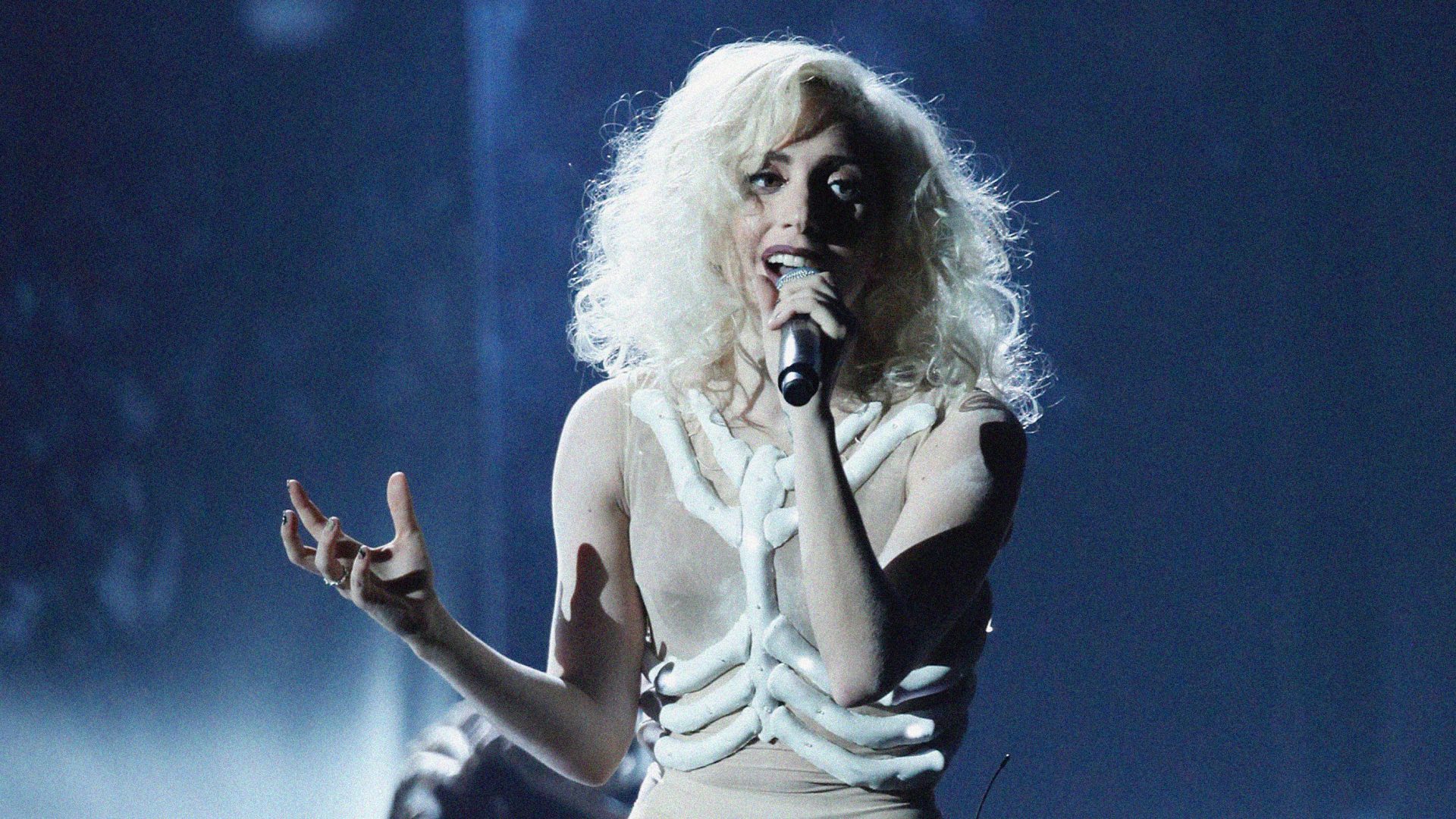 Lady GaGa performs onstage at the 2009 American Music Awards. Photo: Michael Tran/FilmMagic