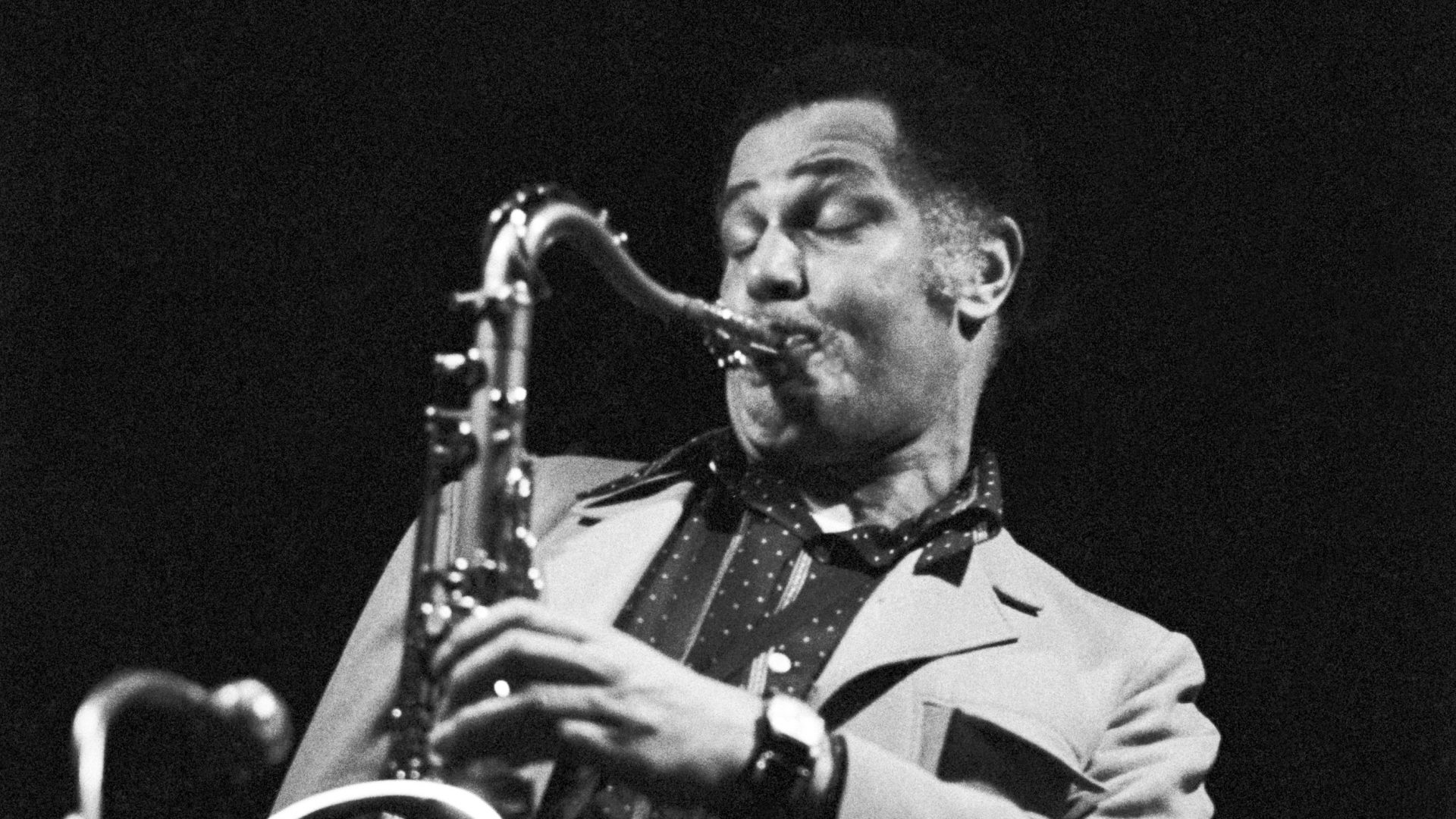 American jazz saxophonist Dexter Gordon performing at Jazzhus Montmartre, Copenhagen, Denmark, 1973. Photo: Ib Skovgaard/JP Jazz Archive/Getty Images
