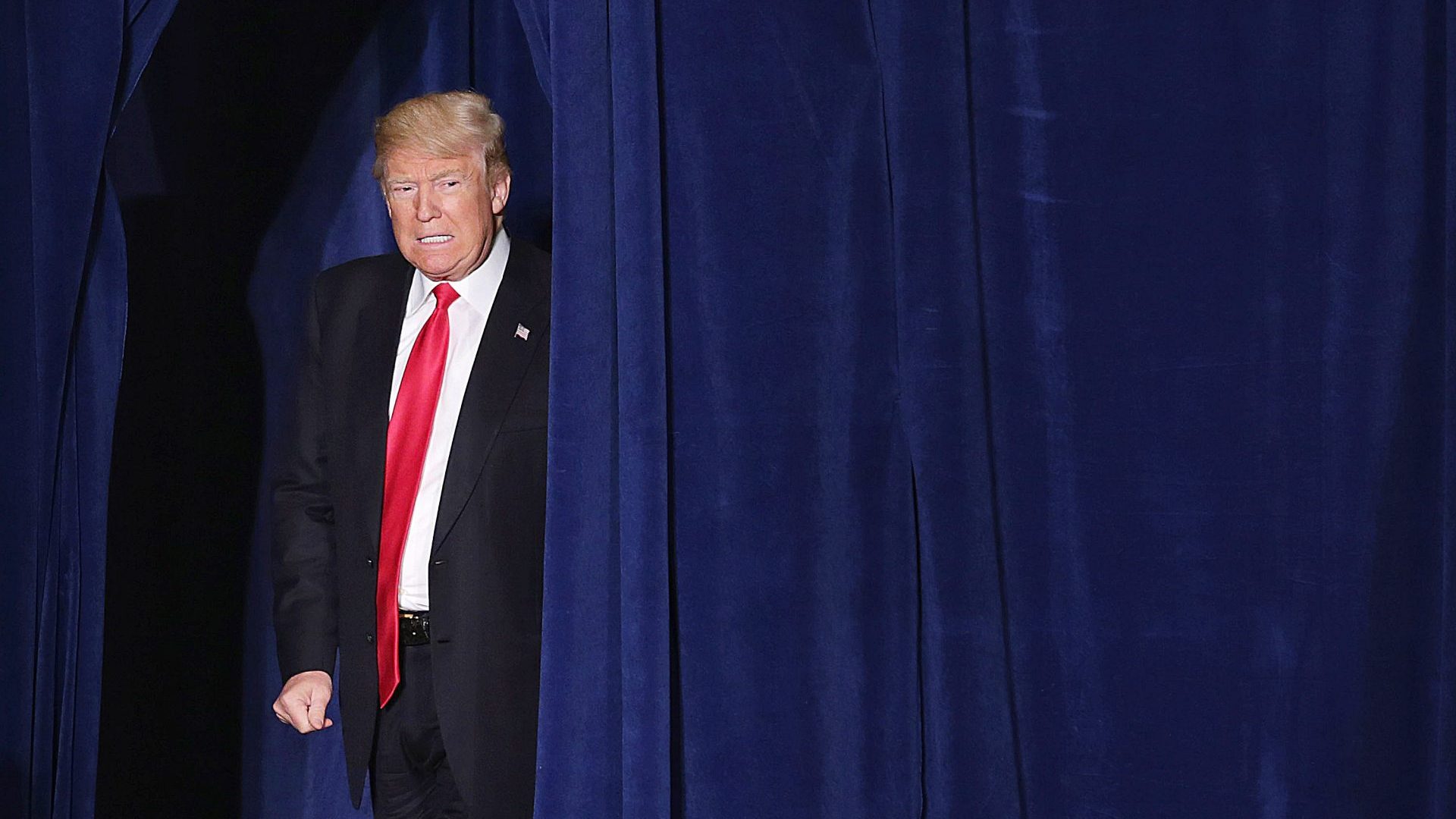 Donald Trump wanted to cause shock and awe to make himself the most important man in the world – but he blinked. Photo: Chip Somodevilla/Getty