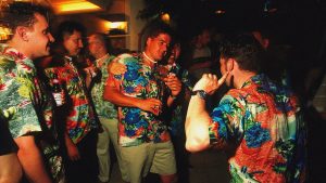 "You can normally spot the stags at the airport, on account of them all wearing the same stupid t-shirt with a dumb slogan and photo of the groom on it" Image: TNE