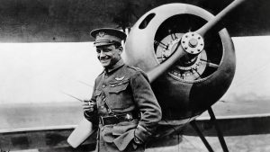 French-American first world war flying ace Raoul Lufbery, 1916. Photo: Topical Press Agency/Getty