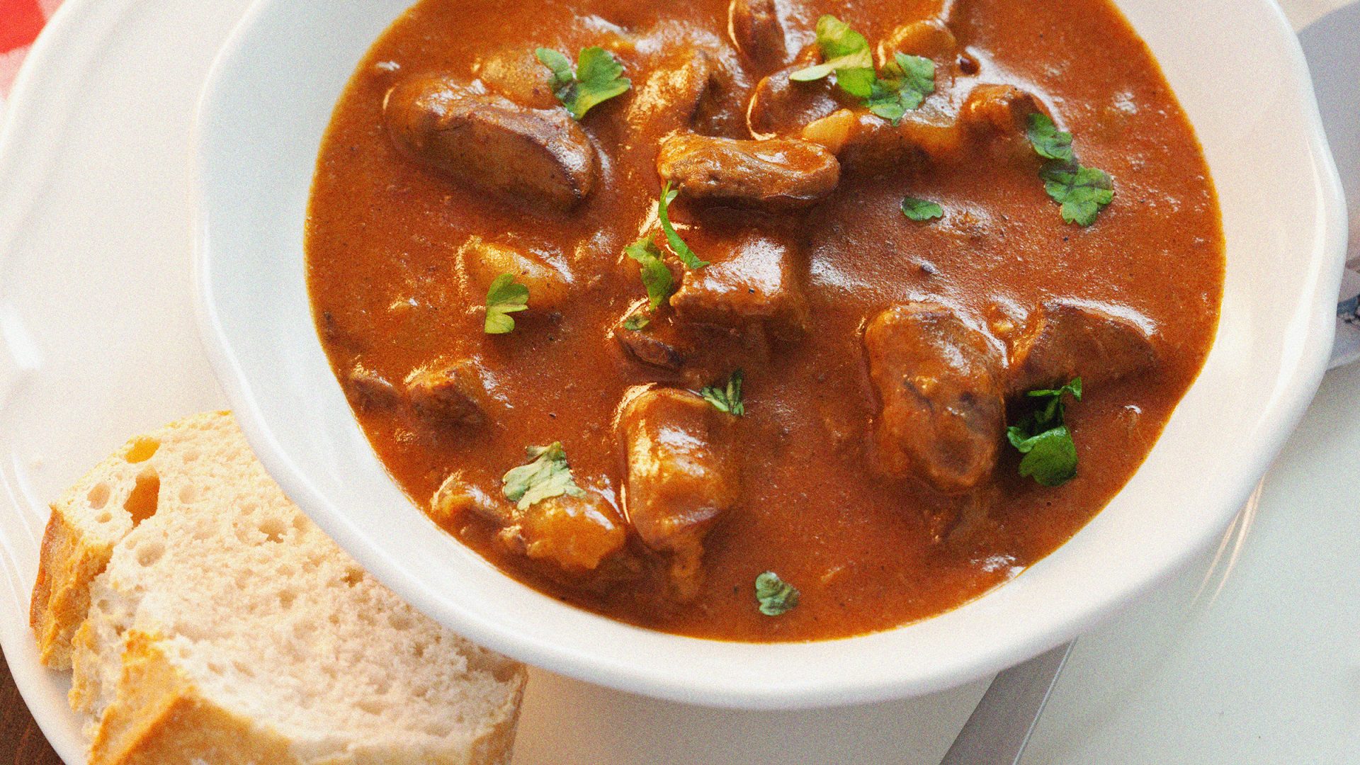"Maybe we’ll go to Bratislava, for their take on goulash, in which the beef is wonderfully tender" Image: TNE