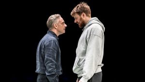 Martin Freeman and Jack Lowden in The Fifth Step. Photo: Johan Persson